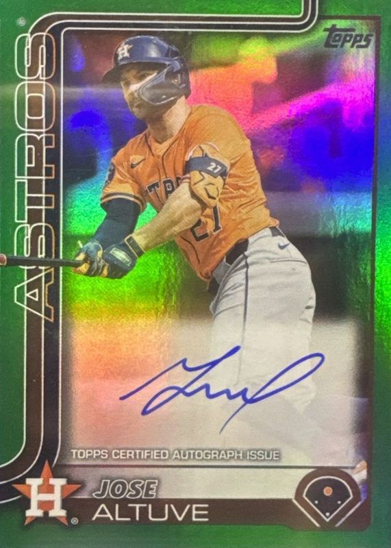2025 Topps #260 Flagship Real One Autographs - Green Foil /99