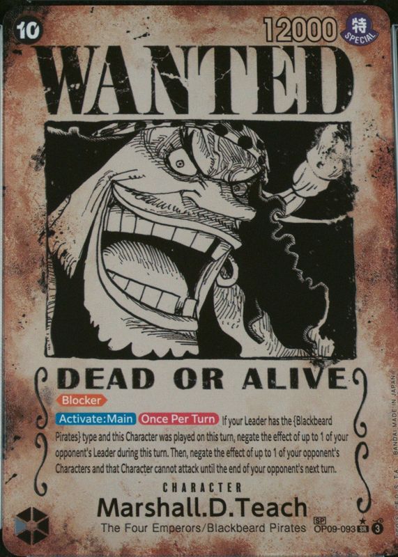 2024 Emperors in the New World #OP09-093 Super Rare (Wanted)