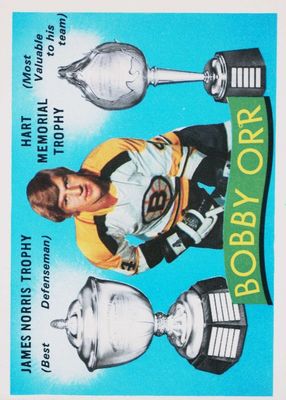 1971 O-Pee-Chee #245 James Norris Trophy & Hart Trophy