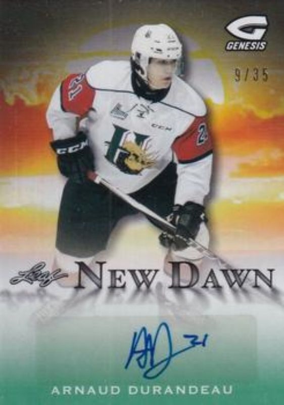 2016 Leaf Genesis #ND-AD2 New Dawn Autographs Emerald /25