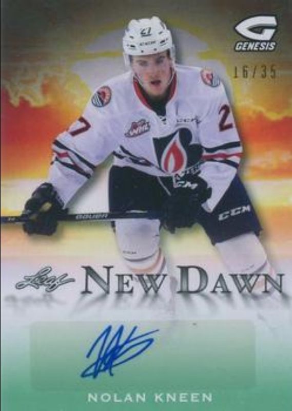 2016 Leaf Genesis #ND-NK1 New Dawn Autographs Emerald /25
