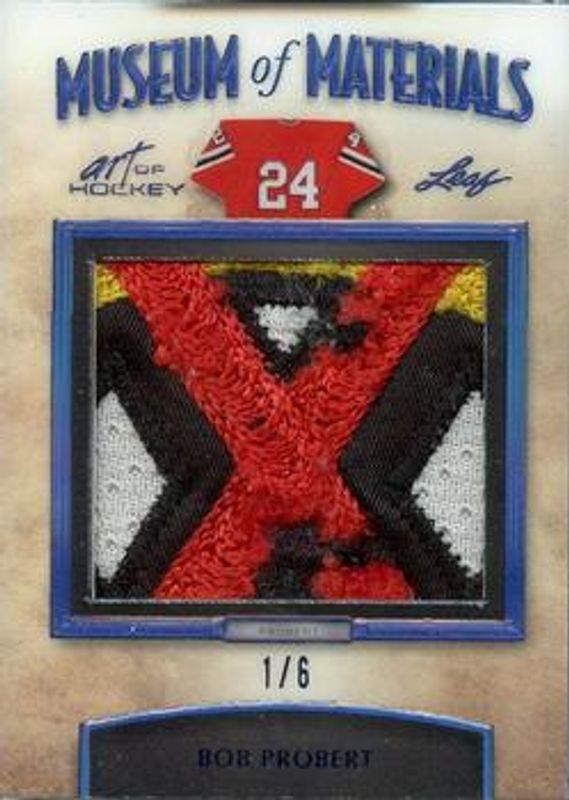 2022 Leaf Art of Hockey #MM-03 Museum of Materials Navy Spectrum Holofoil /20