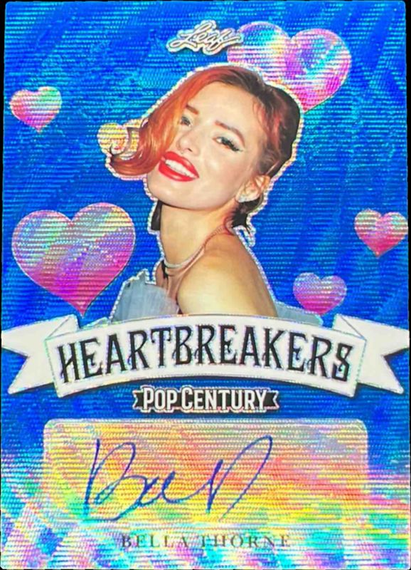 2019 Leaf Metal Pop Century #H-BT1 Heartbreakers Autographs Blue Wave /20
