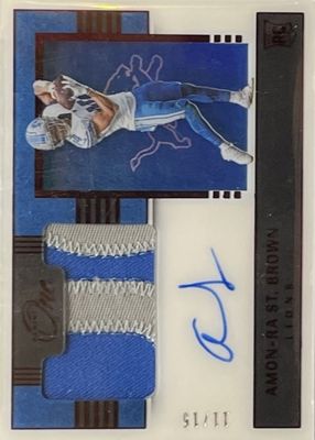 2021 One #135 Premium Rookie Patch Autographs - Red /15