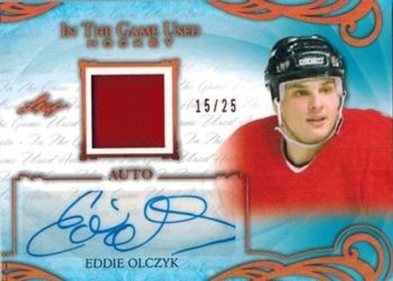 2019 Leaf In The Game Used #UA-EO1 Autographs Bronze Spectrum Foil /25