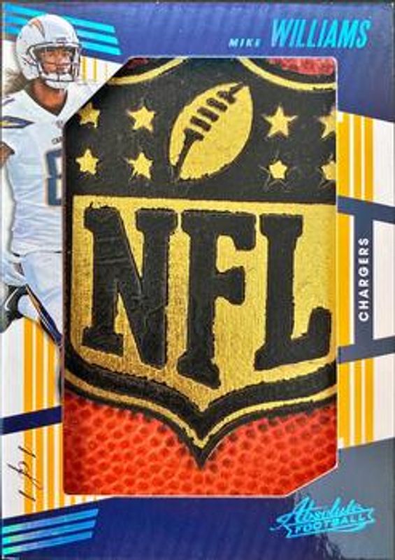 2018 Absolute #JNS-MW Jumbo NFL Shields Platinum Edition /1