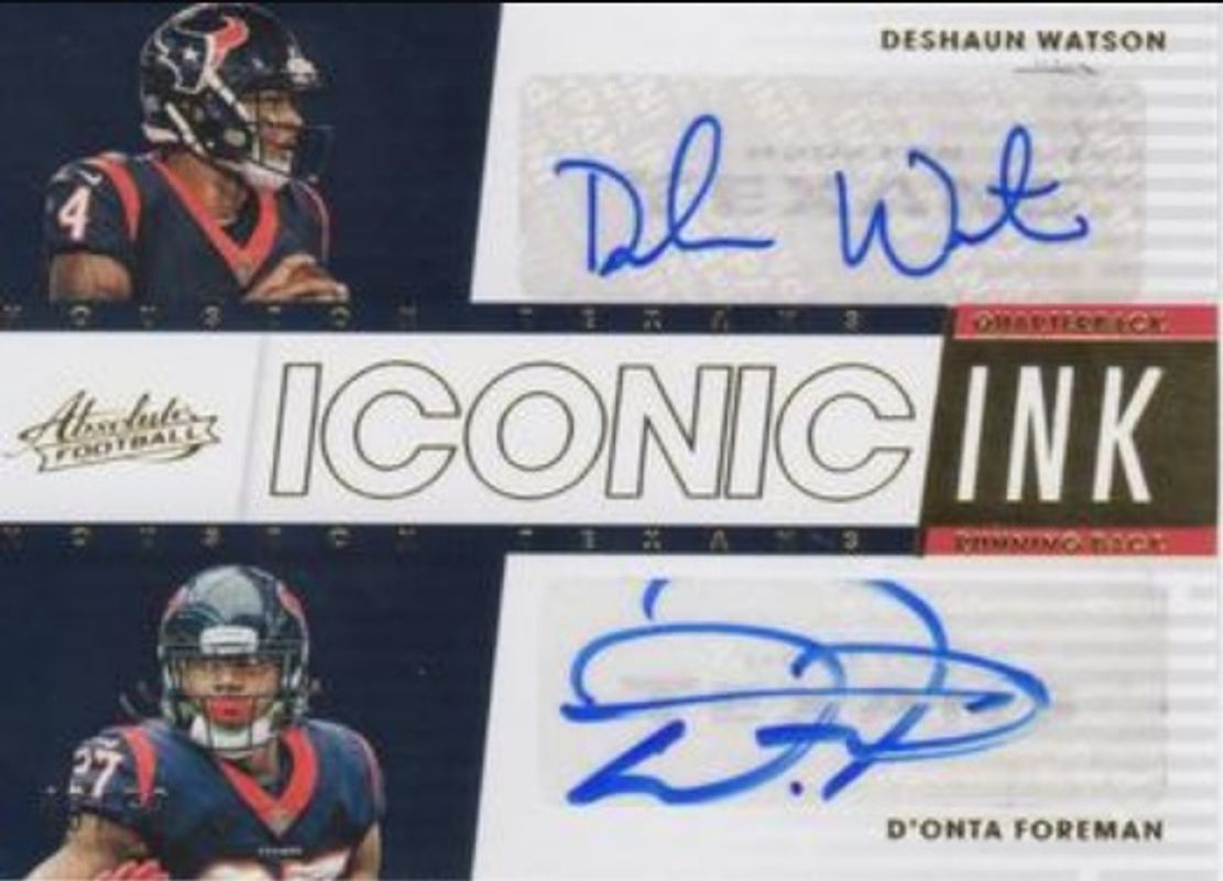 2018 Absolute #ID-DD Iconic Ink Duals /50