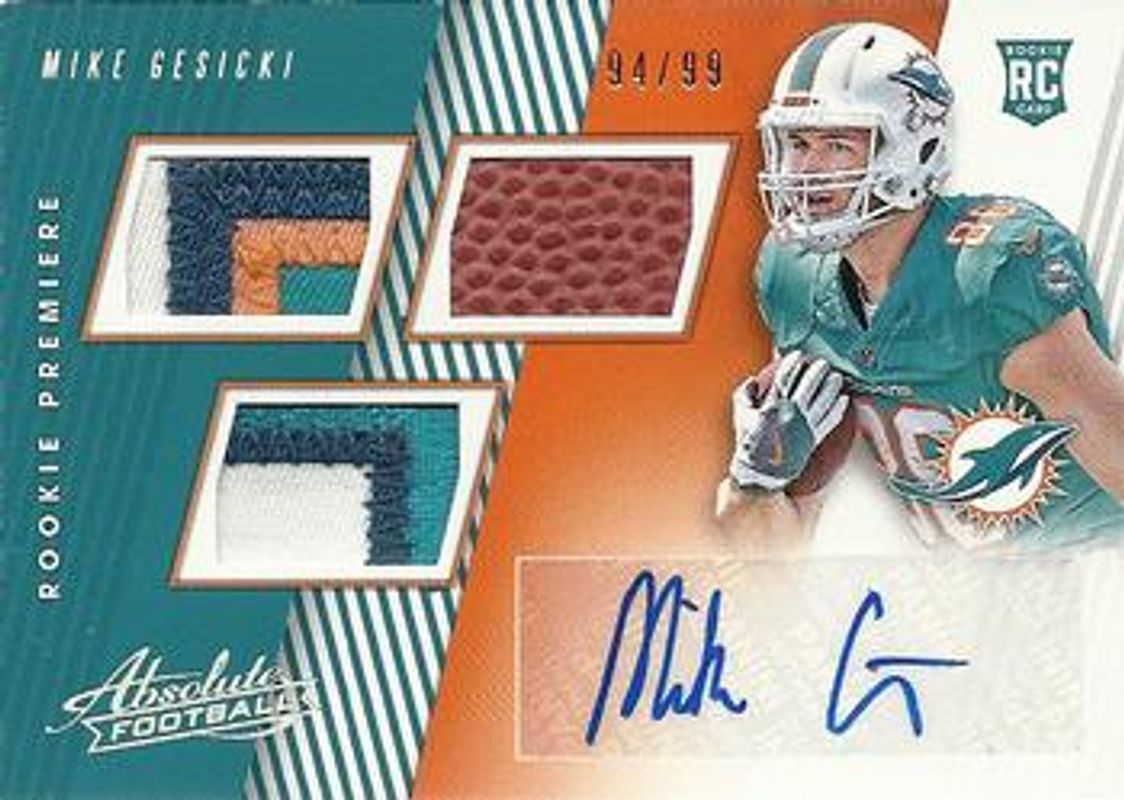 2018 Absolute #187 Rookie Premiere Material Autos Spectrum /49