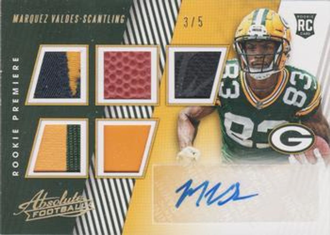 2018 Absolute #186 Rookie Premiere Material Autos Five /5