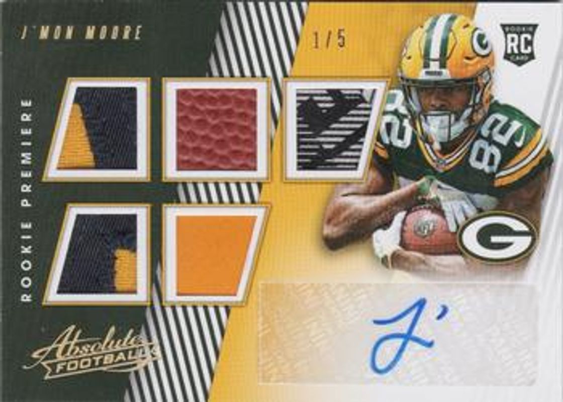 2018 Absolute #182 Rookie Premiere Material Autos Five /5