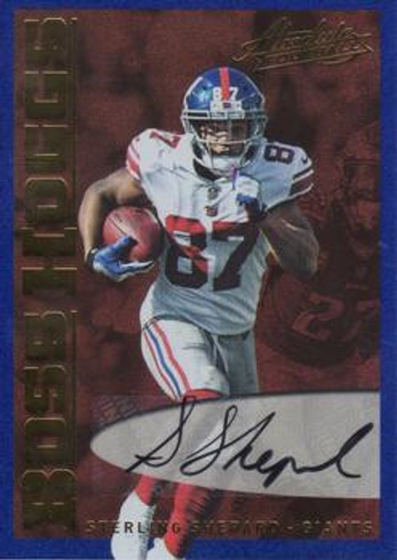 2018 Absolute #BH-SS Boss Hoggs Autographs - Spectrum Blue