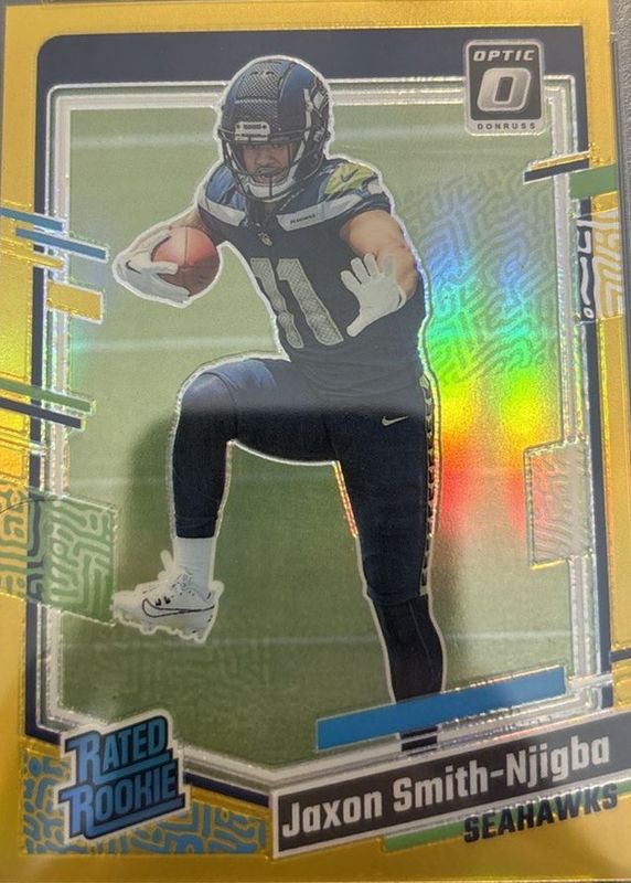 Jaxon Smith-Njigba 2023 Optic #293 Gold /10 Rookie RAW