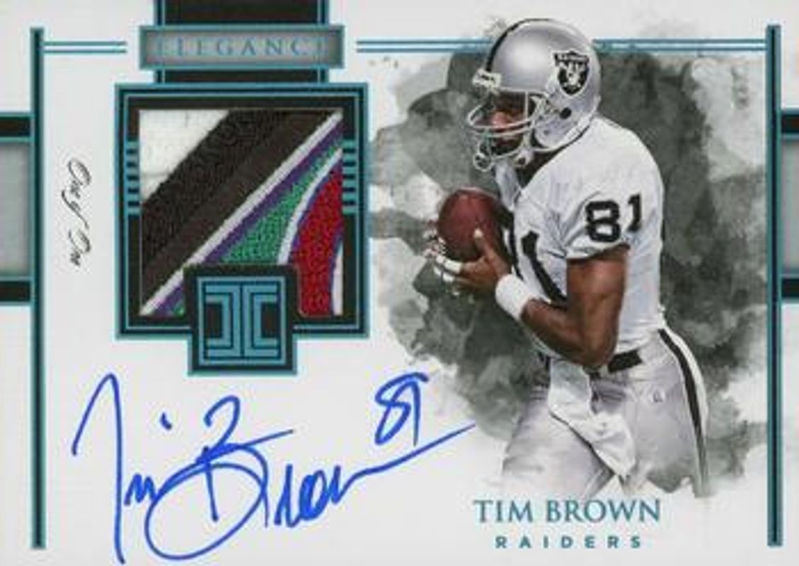 2018 Impeccable #ERP-TB Elegance Retired Patch Autos - Platinum /1