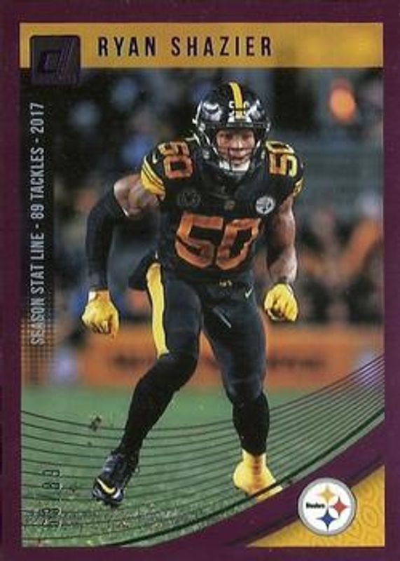 2018 Donruss #244 Season Stat Line