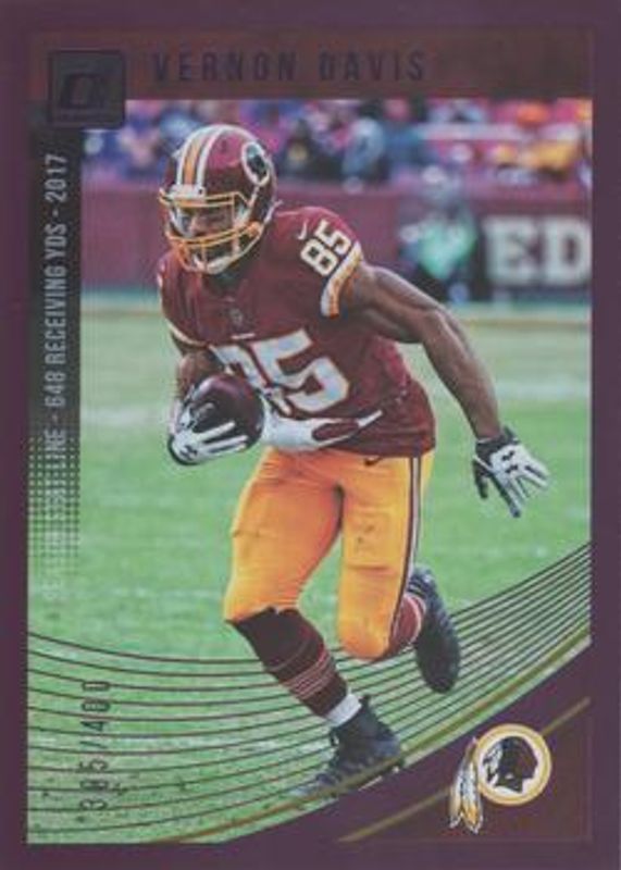 2018 Donruss #291 Season Stat Line