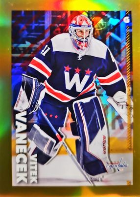 2022 Topps Chrome NHL Sticker Collection #526 Gold Refractor /50