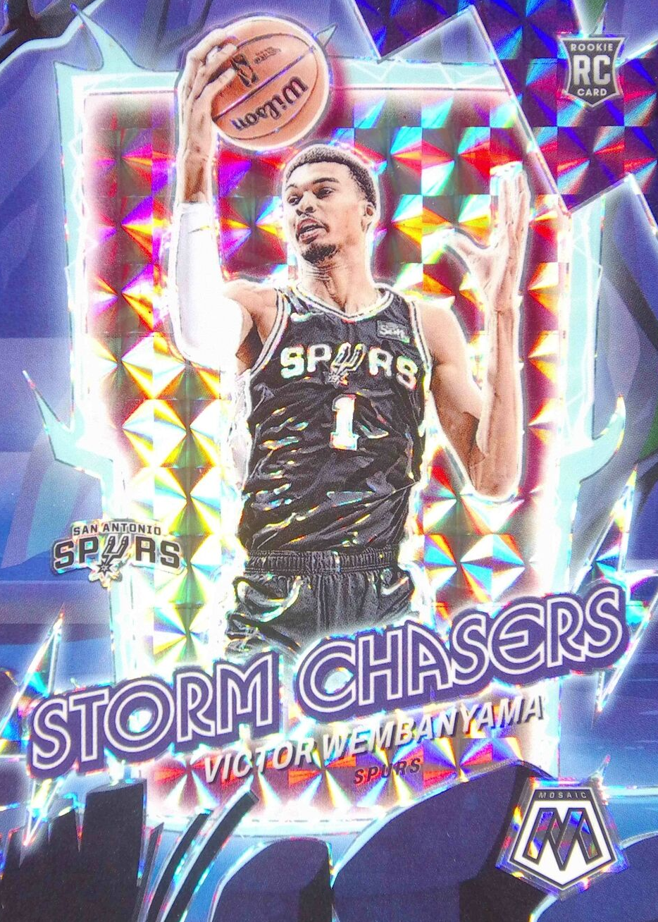 Victor Wembanyama 2023 Mosaic #3 Storm Chasers /(SSP) Price Guide