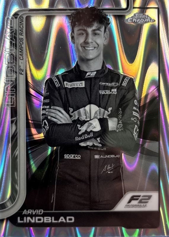 2025 Topps Chrome Formula 1 #23 Black & White RayWave Refractor