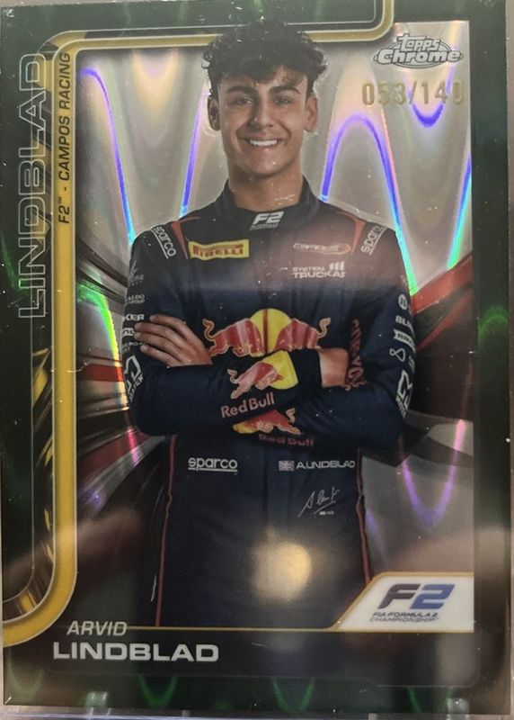 2025 Topps Chrome Formula 1 #23 Forest Green RayWave Refractor /140