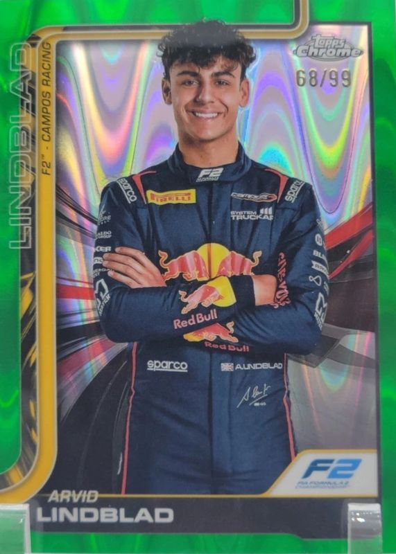 2025 Topps Chrome Formula 1 #23 Green RayWave Refractor /99