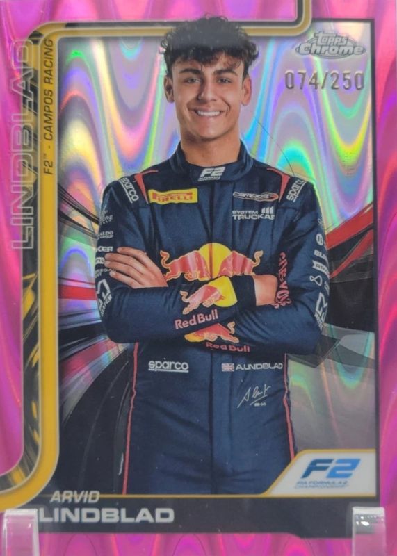 2025 Topps Chrome Formula 1 #23 Pink RayWave Refractor /250