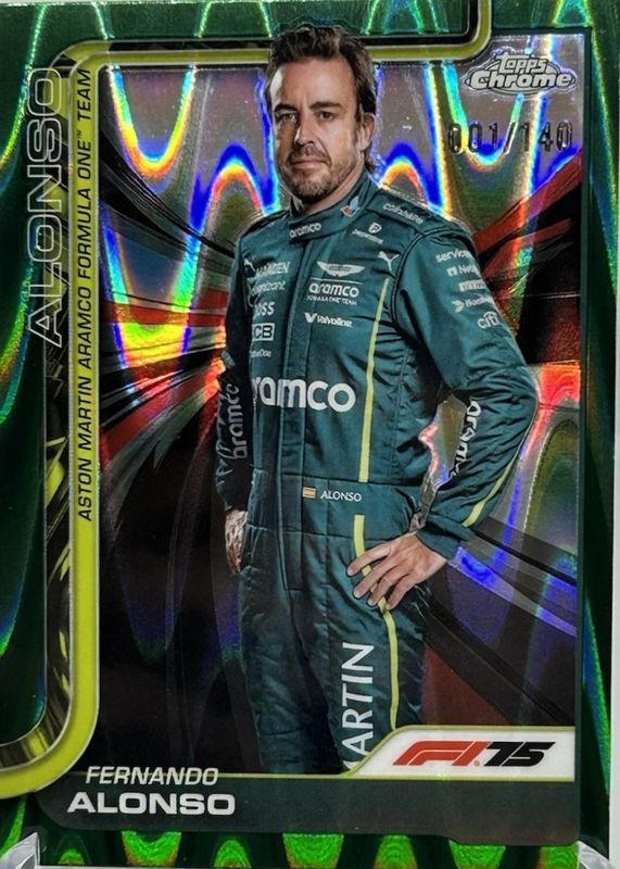 2025 Topps Chrome Formula 1 #9 Forest Green RayWave Refractor /140