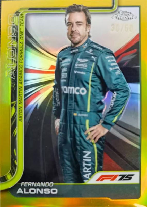 2025 Topps Chrome Formula 1 #9 Gold Refractor /50