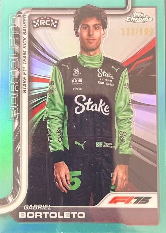 2025 Topps Chrome Formula 1 #20 Aqua Refractor /199