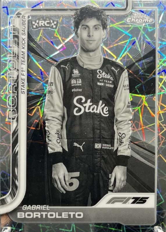 2025 Topps Chrome Formula 1 #20 Black & White Lazer Refractor