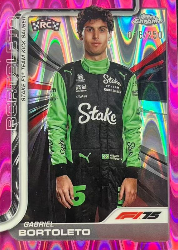 2025 Topps Chrome Formula 1 #20 Pink RayWave Refractor /250