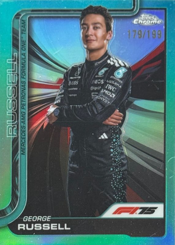 2025 Topps Chrome Formula 1 #7 Aqua Refractor /199