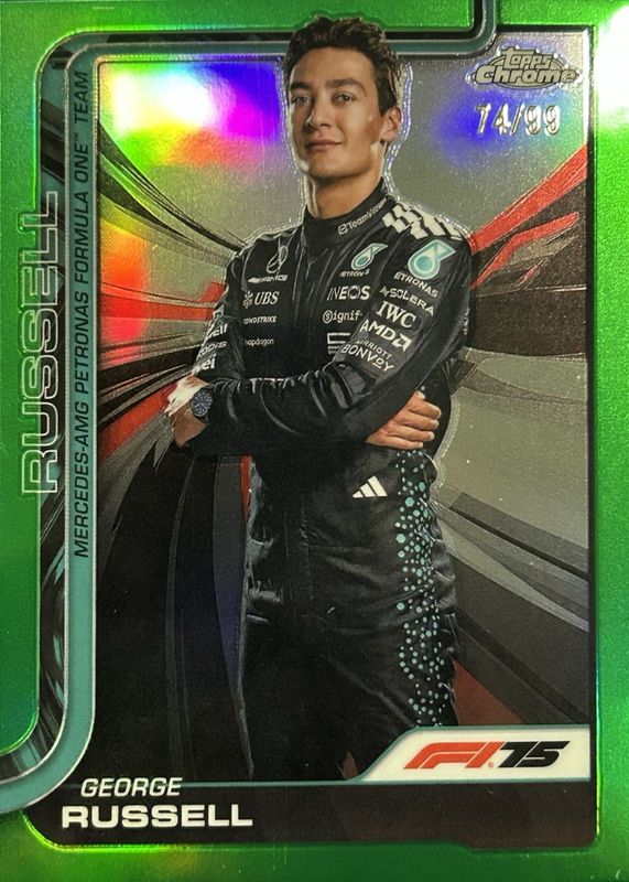 2025 Topps Chrome Formula 1 #7 Green Refractor /99