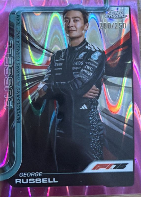 2025 Topps Chrome Formula 1 #7 Pink RayWave Refractor /250