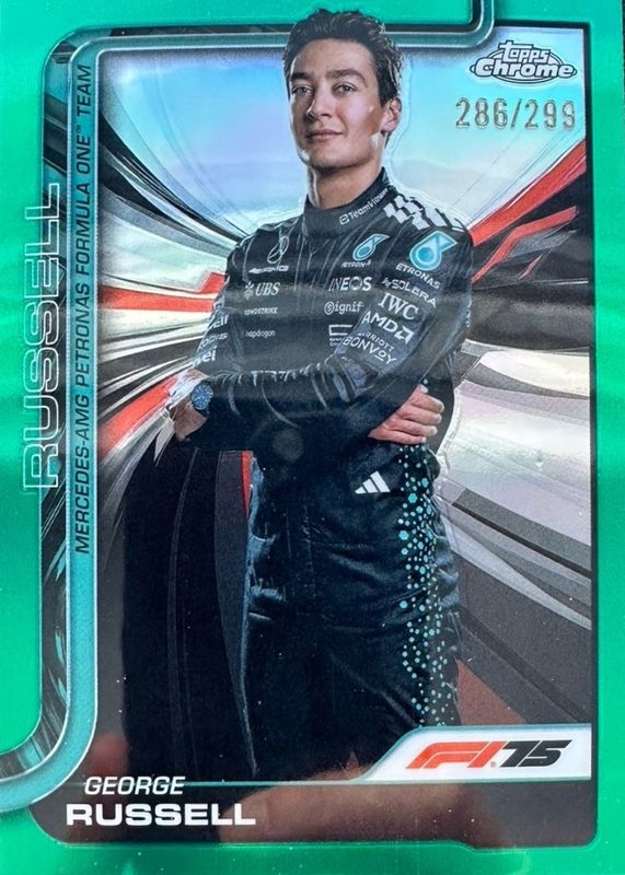 2025 Topps Chrome Formula 1 #7 Teal Refractor /299