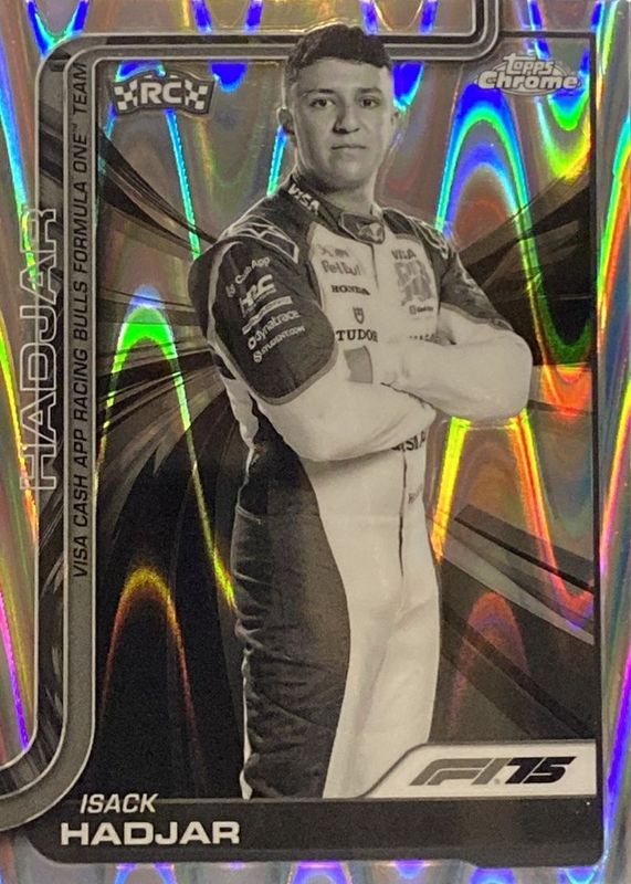 2025 Topps Chrome Formula 1 #12 Black & White RayWave Refractor