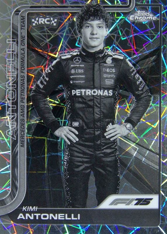 2025 Topps Chrome Formula 1 #8 Black & White Lazer Refractor