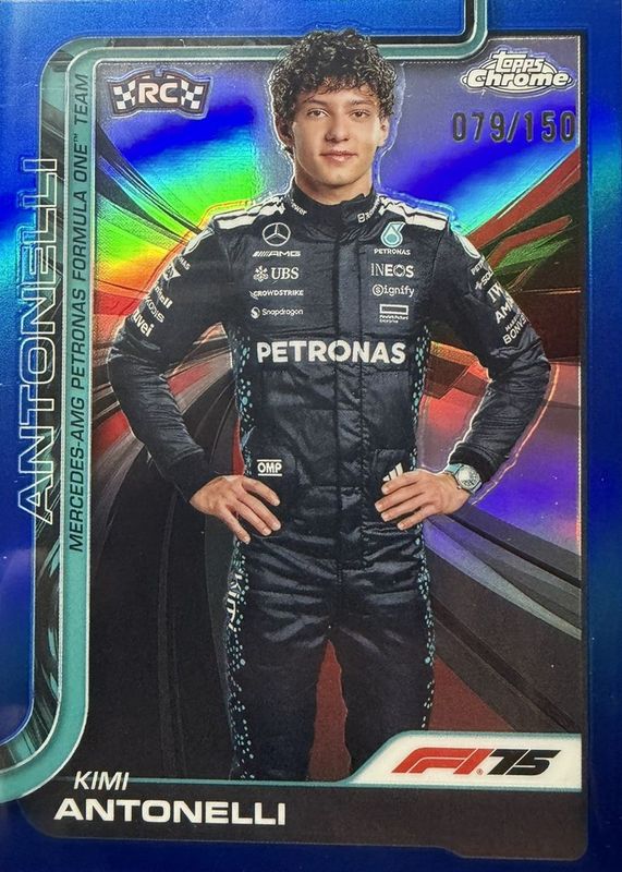 2025 Topps Chrome Formula 1 #8 Blue Refractor /150