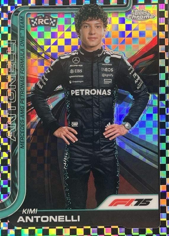 2025 Topps Chrome Formula 1 #8 Checker Flag Refractor