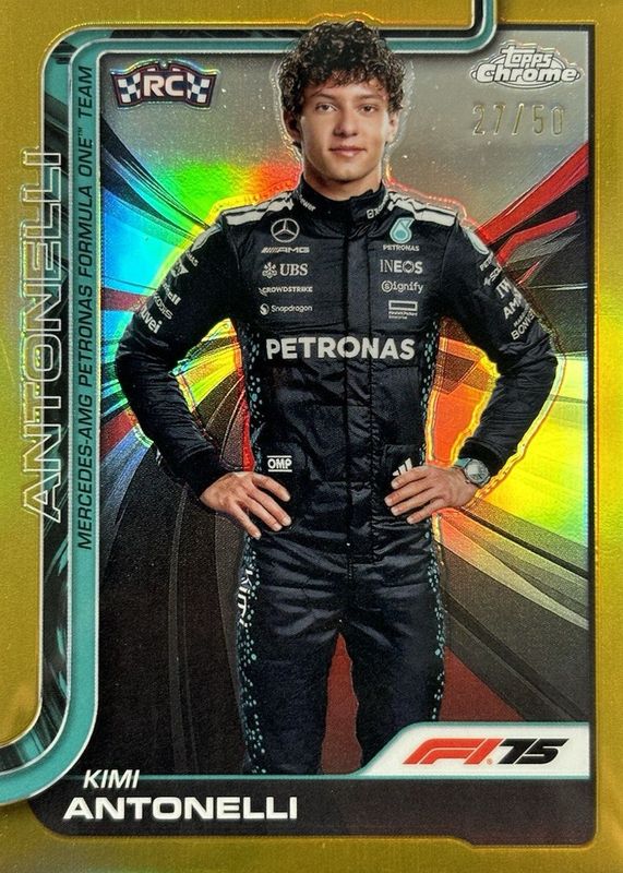 2025 Topps Chrome Formula 1 #8 Gold Refractor /50