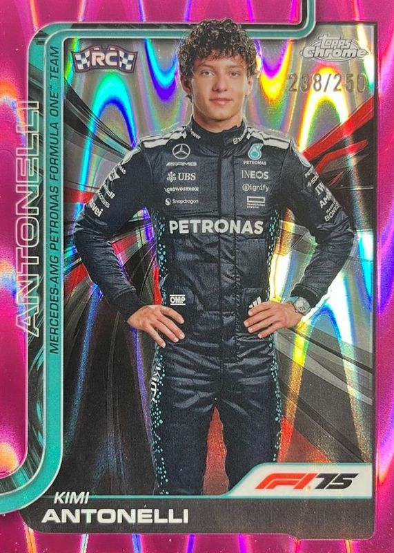 2025 Topps Chrome Formula 1 #8 Pink RayWave Refractor /250