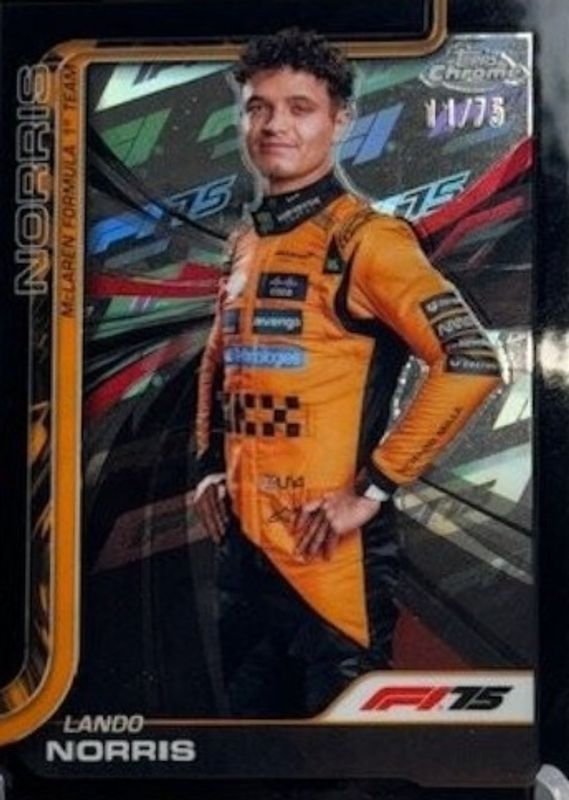 2025 Topps Chrome Formula 1 #5 75th Anniversary Refractor /75