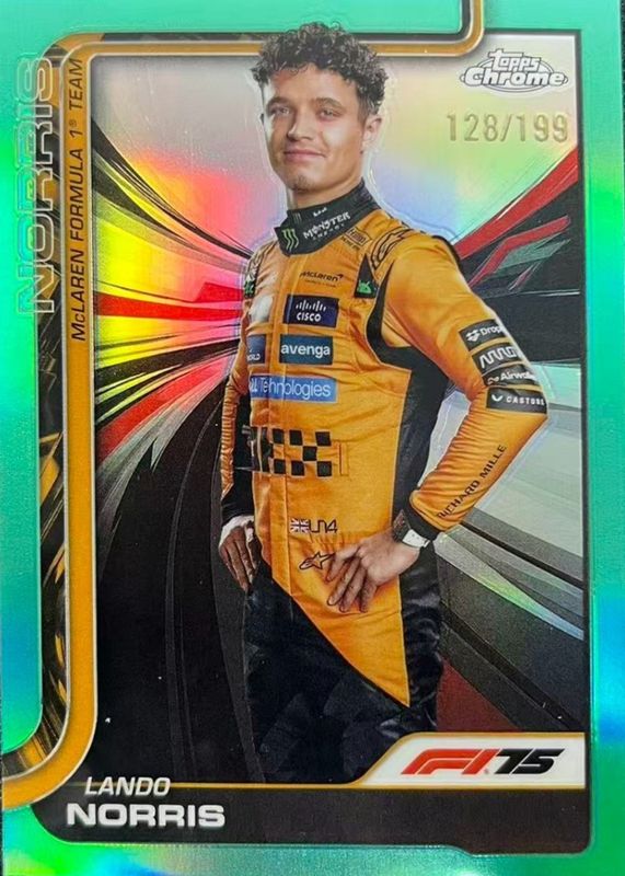 2025 Topps Chrome Formula 1 #5 Aqua Refractor /199