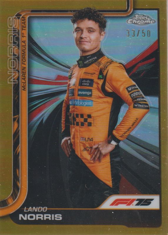 2025 Topps Chrome Formula 1 #5 Gold Refractor /50