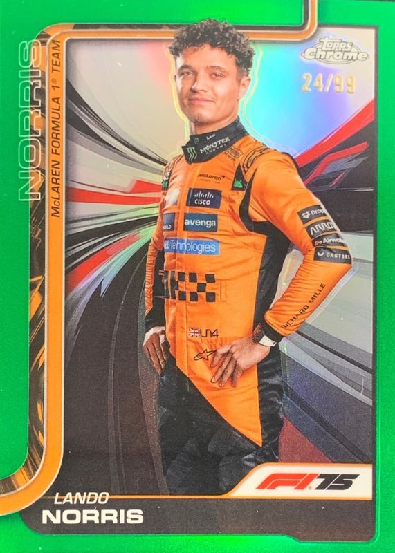 2025 Topps Chrome Formula 1 #5 Green Refractor /99