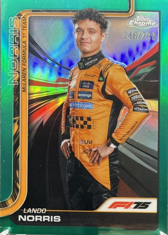 2025 Topps Chrome Formula 1 #5 Teal Refractor /299