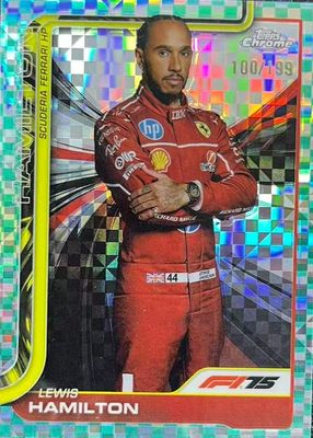 2025 Topps Chrome Formula 1 #4 Aqua Checker Flag Refractor /199