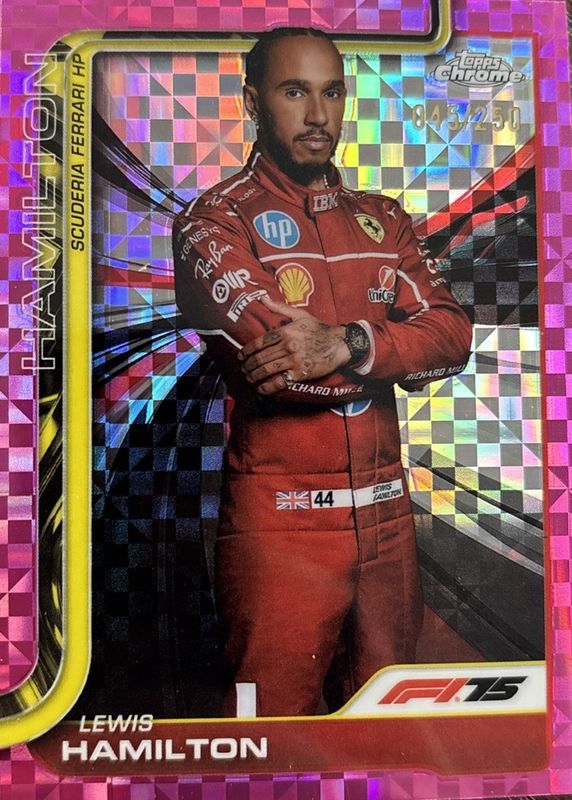 2025 Topps Chrome Formula 1 #4 Pink Checker Flag Refractor /250