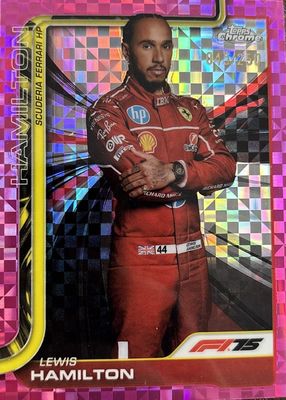 2025 Topps Chrome Formula 1 #4 Pink Checker Flag Refractor /250