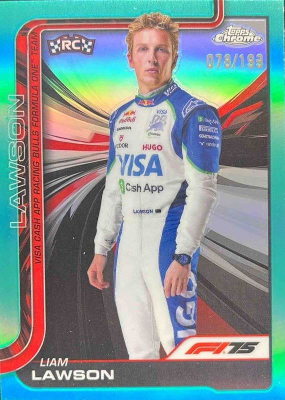 2025 Topps Chrome Formula 1 #11 Aqua Refractor /199