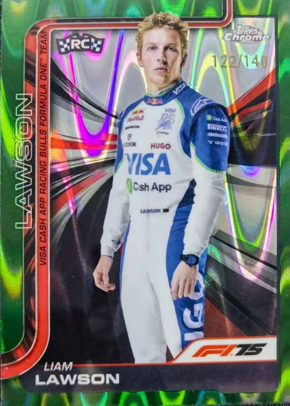 2025 Topps Chrome Formula 1 #11 Forest Green RayWave Refractor /140